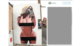 キム・カーダシアン・ウェストの壁画-(C)インスタグラム「lushsux」より