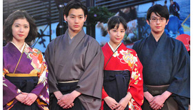 松岡茉優＆野村周平＆広瀬すず＆真剣佑／『ちはやふる -下の句-』レッドカーペットイベント