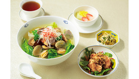 中国料理「翡翠宮」　「コラーゲン麺の浅蜊そばセット」