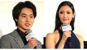 山崎賢人＆菜々緒／『オオカミ少女と黒王子』初日舞台挨拶