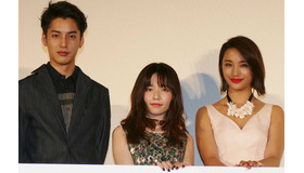大野拓朗＆島崎遥香＆高橋メアリージュン／『ホーンテッド・キャンパス』完成披露試写会