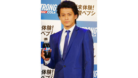 小栗旬／「ペプシストロング5.0GV」日本CM記者会見