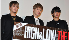 登坂広臣＆佐藤寛太＆今市隆二／『HiGH＆LOW THE MOVIE』舞台挨拶