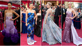 （左から）ゾーイ・サルダナ、マギー・ギレンホール、レイチェル・マクアダムス、シャーリーズ・セロン　photo：Greg Harbaugh / Richard Harbaugh / Matt Petit /(C) A.M.P.A.S.