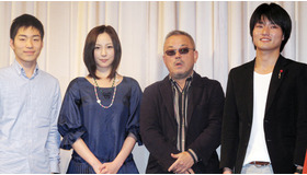 『ヒーローショー』完成披露試写会　ジャルジャル、ちすん、井筒和幸監督　photo：Yoko Saito