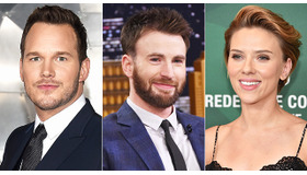 クリス・エヴァンス＆クリス・プラット＆スカーレット・ヨハンソン -(C) Getty Images