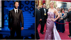 今年のオスカー授賞式でのキアヌ・リーヴスとシャーリーズ・セロン -Michael Yada/Matt Petit (C) A.M.P.A.S.