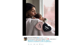 ジュヌヴィエーヴ・コルテーゼ＆オデットちゃん (C) Twitter