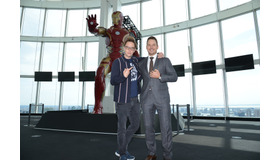 クリス・プラット＆ジェームズ・ガン監督マーベル展訪問(C) Marvel Studios 2017