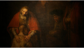 レンブラント「放蕩息子の帰還」『エルミタージュ美術館　美を守る宮殿』Hermitage Revealed （C）Foxtrot Hermitage Ltd. All Rights Reserved.　