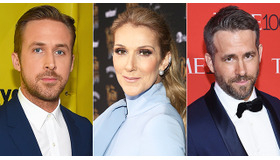 セリーヌ・ディオン＆ライアン・ゴズリング＆ライアン・レイノルズ-(C)Getty Images
