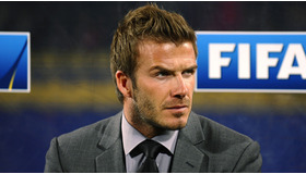 ケガで代表メンバーからは外れたが、スタッフとして帯同しているデイヴィッド・ベッカム -(C) Action Images/AFLO