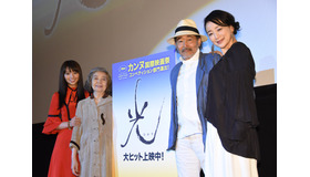 水崎綾女、樹木希林、藤竜也、神野三鈴／映画『光』初日舞台挨拶
