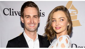 エヴァン・スピーゲル＆ミランダ・カー(C)Getty Images