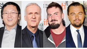 マシ・オカ＆アダム・ウィンガード＆ジェームズ・キャメロン＆レオナルド・ディカプリオ-(C)Getty Images