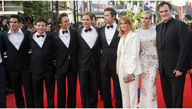 昨年のカンヌ国際映画祭での『イングロリアス・バスターズ』一同　-(C) Reuters/AFLO