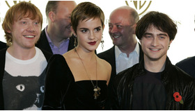 （右から）ダニエル・ラドクリフ、エマ・ワトソン、ルパート・グリント　-(C) AFLO