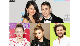 セレーナ・ゴメス＆ジャスティン・ビーバー＆マイリー・サイラス＆クロエ・グレース・モレッツ＆キット・ハリントン-(C) Getty Images
