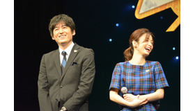 上戸彩、博多大吉／『名探偵コナン ゼロの執行人』完成披露舞台挨拶