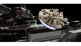 ミレニアム・ファルコン号のイメージ（アトラクションに登場するシーンではありません）