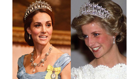 故・ダイアナ妃のティアラを身につけるキャサリン妃 (C) Getty Images