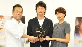 『アントキノイノチ』受賞報告会見