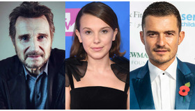 リーアム・ニーソン＆ミリー・ボビー・ブラウン＆オーランド・ブルーム／ (C) Getty Images／photo：You Ishii