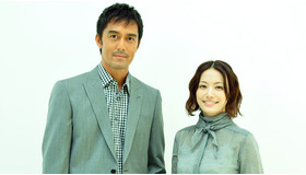 『天国からのエール』阿部寛×ミムラ　photo：Naoki Kurozu