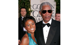 エディナ・ハインズ＆モーガン・フリーマン-(C)Getty Images