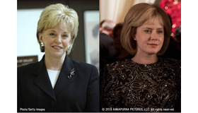 『バイス』妻リンとエイミー・アダムスの比較画像　左：Photo/Getty Images右：（C） 2019 ANNAPURNA PICTURES, LLC. All rights reserved.