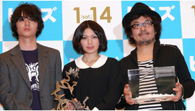 『ヒミズ』完成披露試写会にて