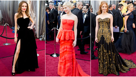 （左から）アンジェリーナ・ジョリー、ミシェル・ウィリアムズ、ジェシカ・チャスティン　Heather Ikei / -(C) A.M.P.A.S.