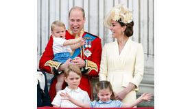 ウィリアム王子、キャサリン妃、ルイ王子 、ジョージ王子、シャーロット王女(C) Getty Images.