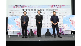 世界に誇る3ショット。楽屋では和やかに話されてました。(c)2020 TIFF