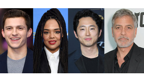 トム・ホランド＆テッサ・トンプソン＆スティーヴン・ユァン＆ジョージ・クルーニー (C) Getty Images