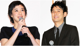 『東京家族』完成披露舞台挨拶（蒼井優＆妻夫木聡）