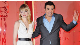 ロサンゼルスにて行われた第85回アカデミー賞ノミネート発表で司会を務めたエマ・ストーンとセス・マクファーレン -(C) Tsuni／Gamma-USA／AFLO