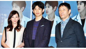 NHKドラマ「極北ラプソディ」記者会見（加藤あい、瑛太、小林薫）
