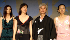 今年の映画祭で唯一日本語が許された記者会見、『殯（もがり）の森』の監督・出演者ら