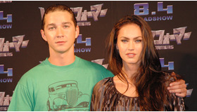 『トランスフォーマー』のプロモーションで来日したシャイア・ラブーフとミーガン・フォックス