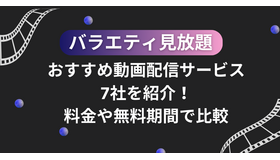 バラエティ見放題のおすすめ動画配信サービス7社を紹介！料金や無料期間で比較