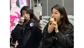 【韓国女優】スジ、ドラマ撮影中の近況が愛くるしい！差し入れに喜ぶ姿にほっこり【PHOTO】