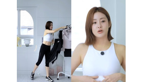 “168cm・48kg”女優カン・ソラ、娘を二人出産しても鮮明な腹筋…運動着でファッションショーも