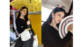 女優ハン・ソヒが沖縄に降臨！顔も隠さずドン・キホーテの前で記念撮影「尊すぎる」【PHOTO】