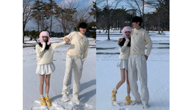 “推し”だった韓国スターと結婚した日本人女性、出産後ほぼ初の夫婦ツーショットが“ラブラブ”【写真】