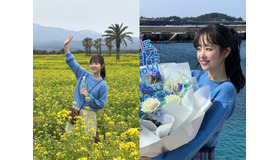 童顔女優パク・ボヨン、今ホットな済州島で春を迎える笑顔！“愛らしさ全開”【PHOTO】