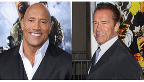 ドウェイン・ジョンソン＆アーノルド・シュワルツェネッガー -(C) Getty Images