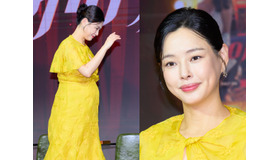 「出産間近でも変わらぬ美しさ」イ・ハニ、臨月の姿でNetflix『エマ』制作発表会に登場！【独自写真】