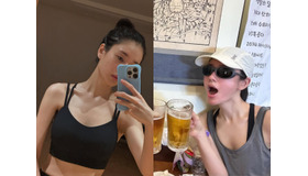 『恋人』女優アン・ウンジンの健康すぎる近況！ランニング後の一杯に“ほっこり”【PHOTO】