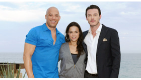 ルーク・エヴァンス＆ヴィン・ディーゼル＆ミシェル・ロドリゲス／『ワイルド・スピード EURO MISSION』 -(C) Universal Pictures